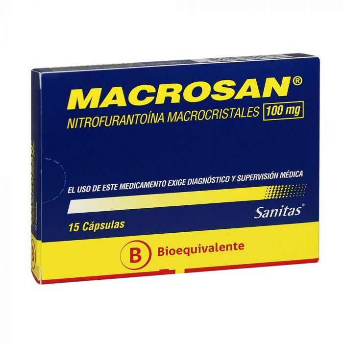 MACROSAN 100 MG x 15 CAPSULAS (NITROFURANTOINA)